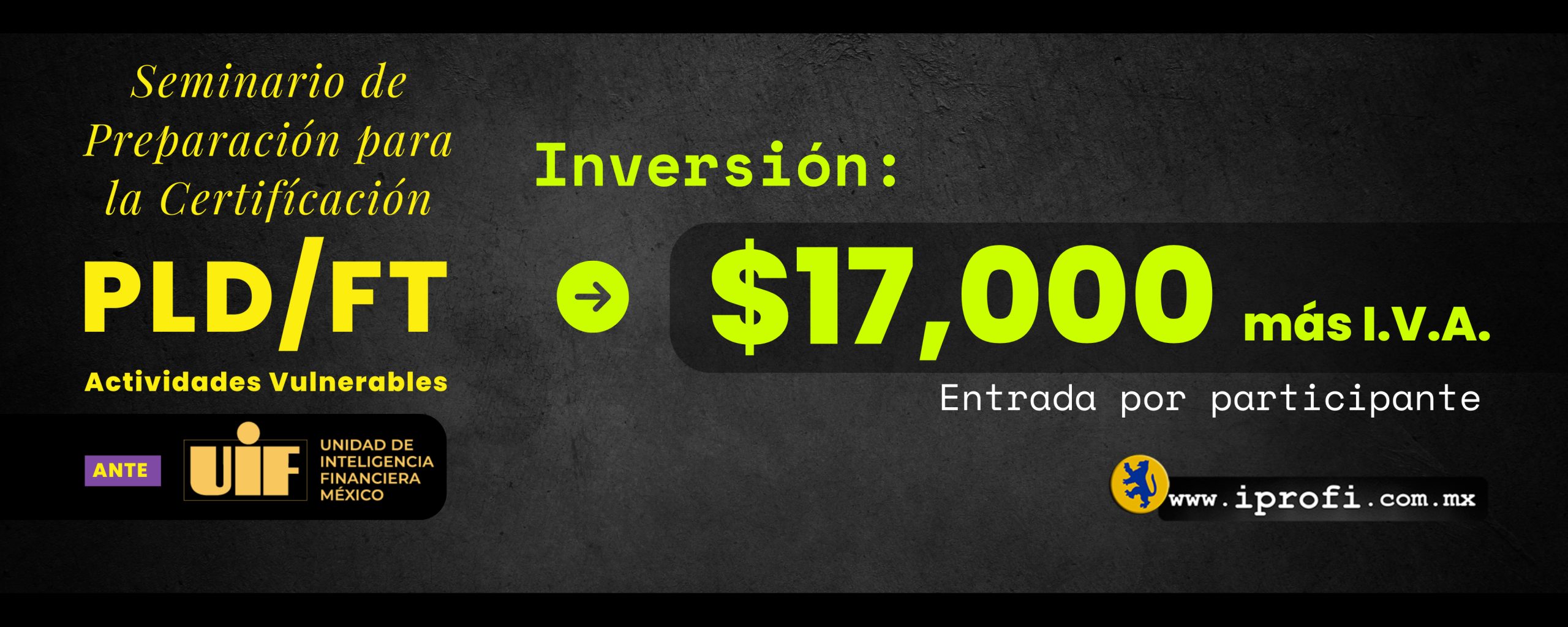 Precio Curso Antilavado AV UIF