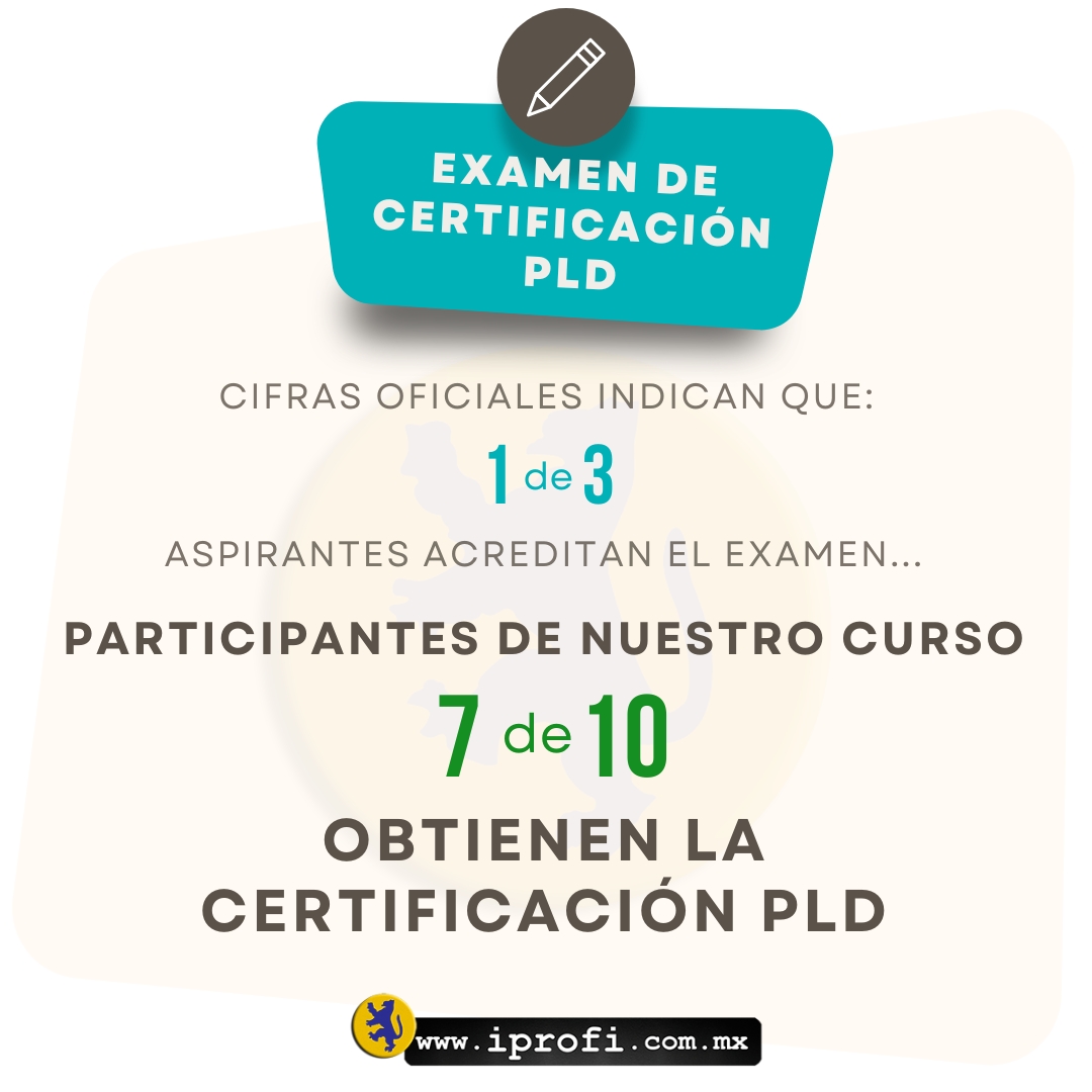 Cifras oficiales de CNBV indican que pasan 1 de cada 3 aspirantes al examen... En nuestro índice de éxito es: 8 de cada 10 participantes de nuestro curso, pasan el examen 