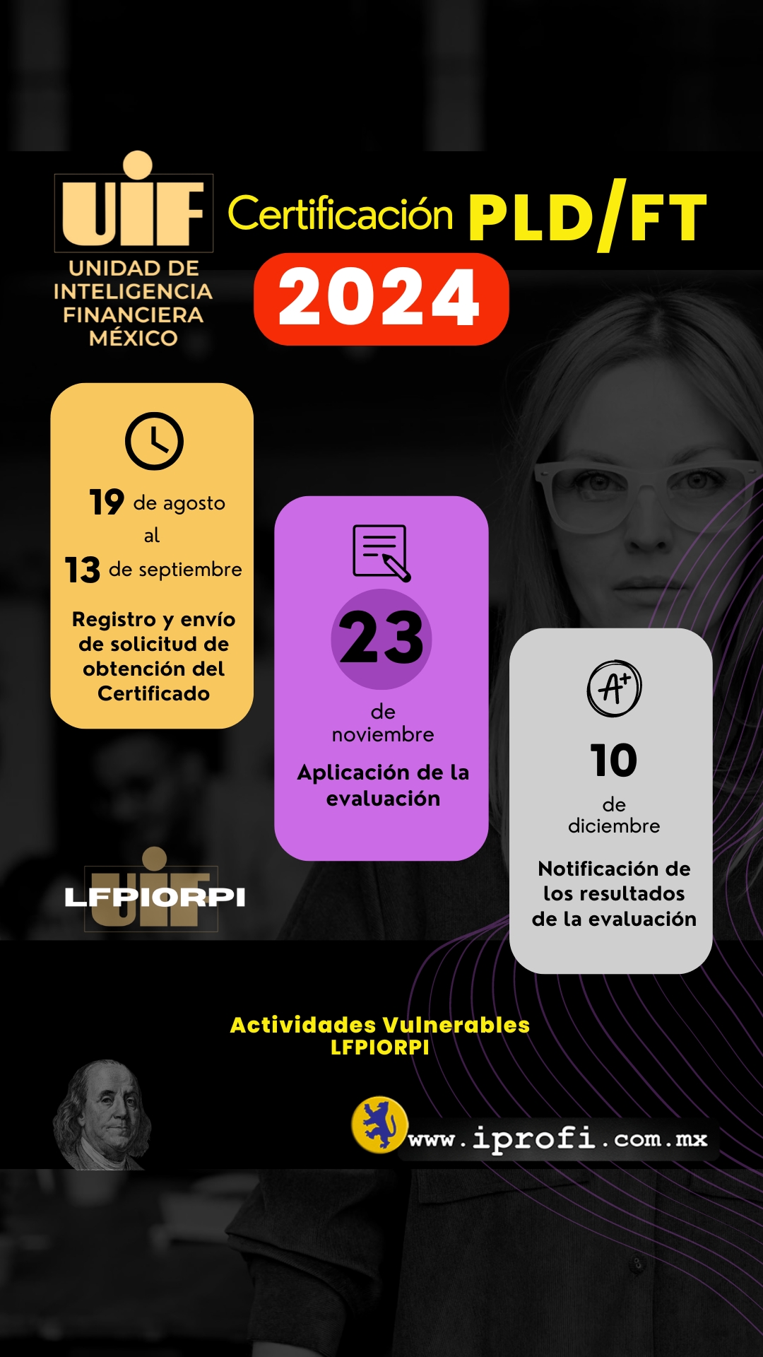 Certificación para encargados de cumplimiento 2024 | Certificación para actividades vulnerables 2024. | Examen de certificación PLD ante UIF 2024